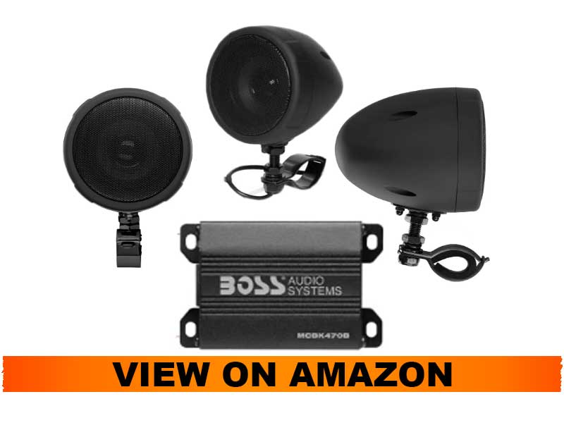 Boss Audio MCBK470B Waterproof Motorcycle Speaker System with Bluetooth