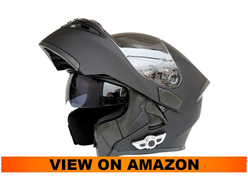 MOPHOTO Bluetooth Integrated Motorcycle Helmet