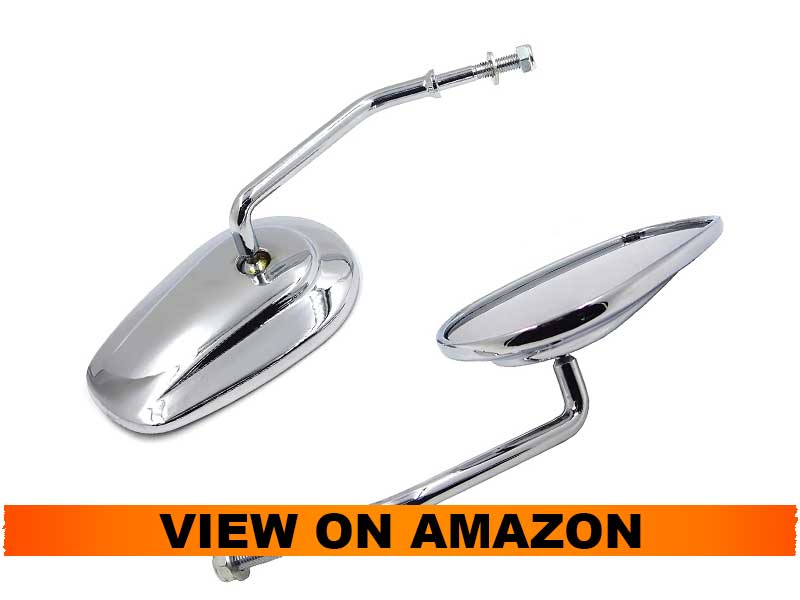 SMT Chrome Rearview Mirrors For Harley Davidson