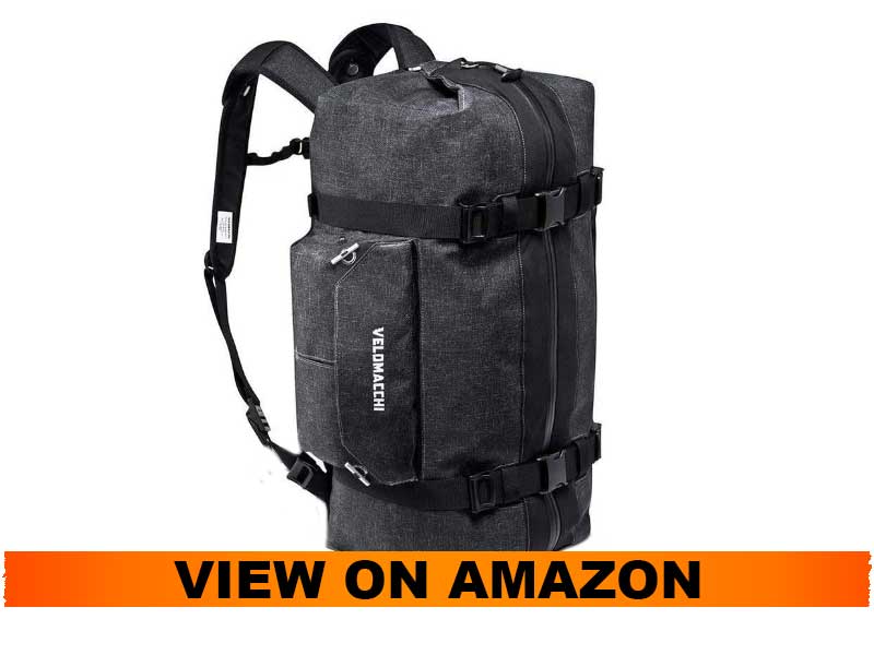 Velomacchi Hybrid Duffle Bag Waterproof Backpack 50 Liter Volume