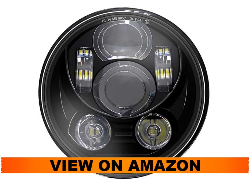 Wisamic 5.75 inch LED Headlight for Harley Davidson Dyna