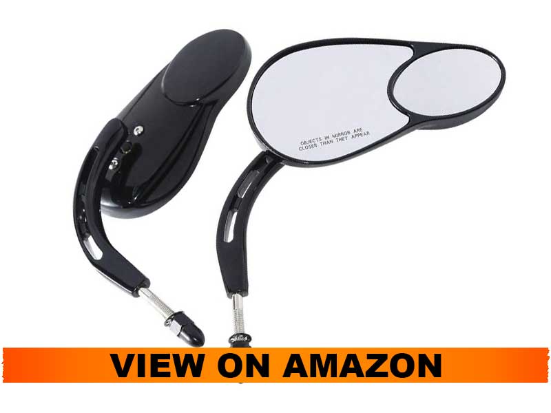 TCMT Rear View Mirrors For Harley Davidson Sportster, XL 1200 883, Touring, Road King, Street Glide, Dyna