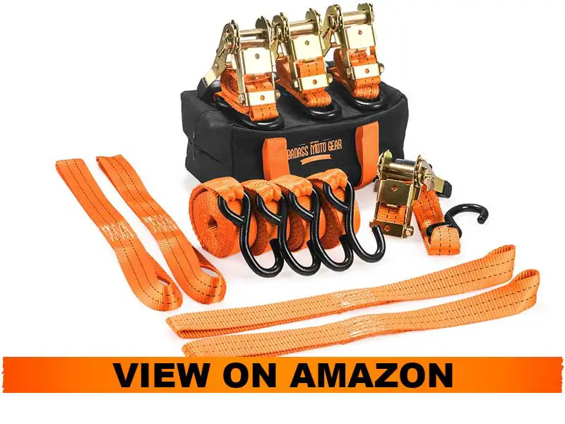 Badass Moto Heavy Duty Motorcycle Tie Down set