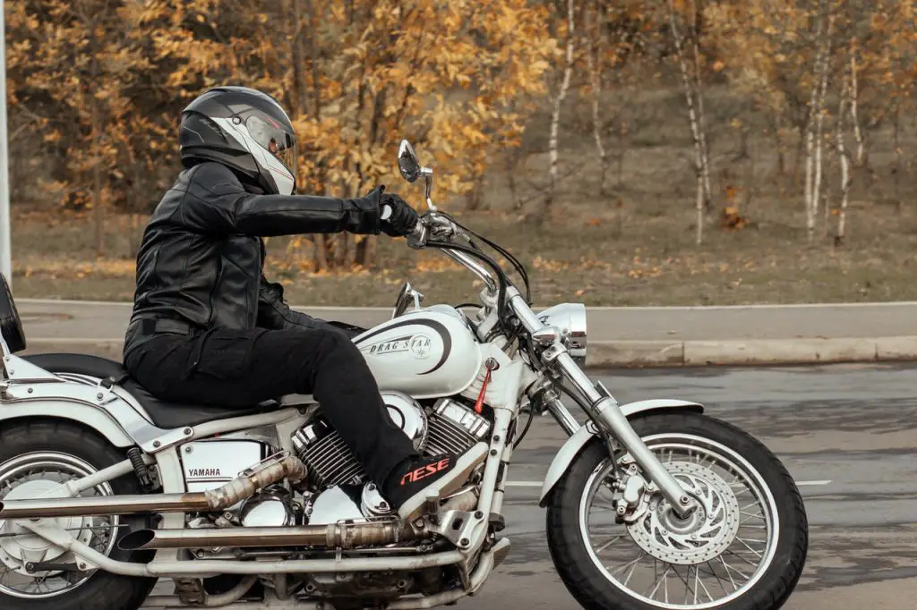 clean motorcycle helmet