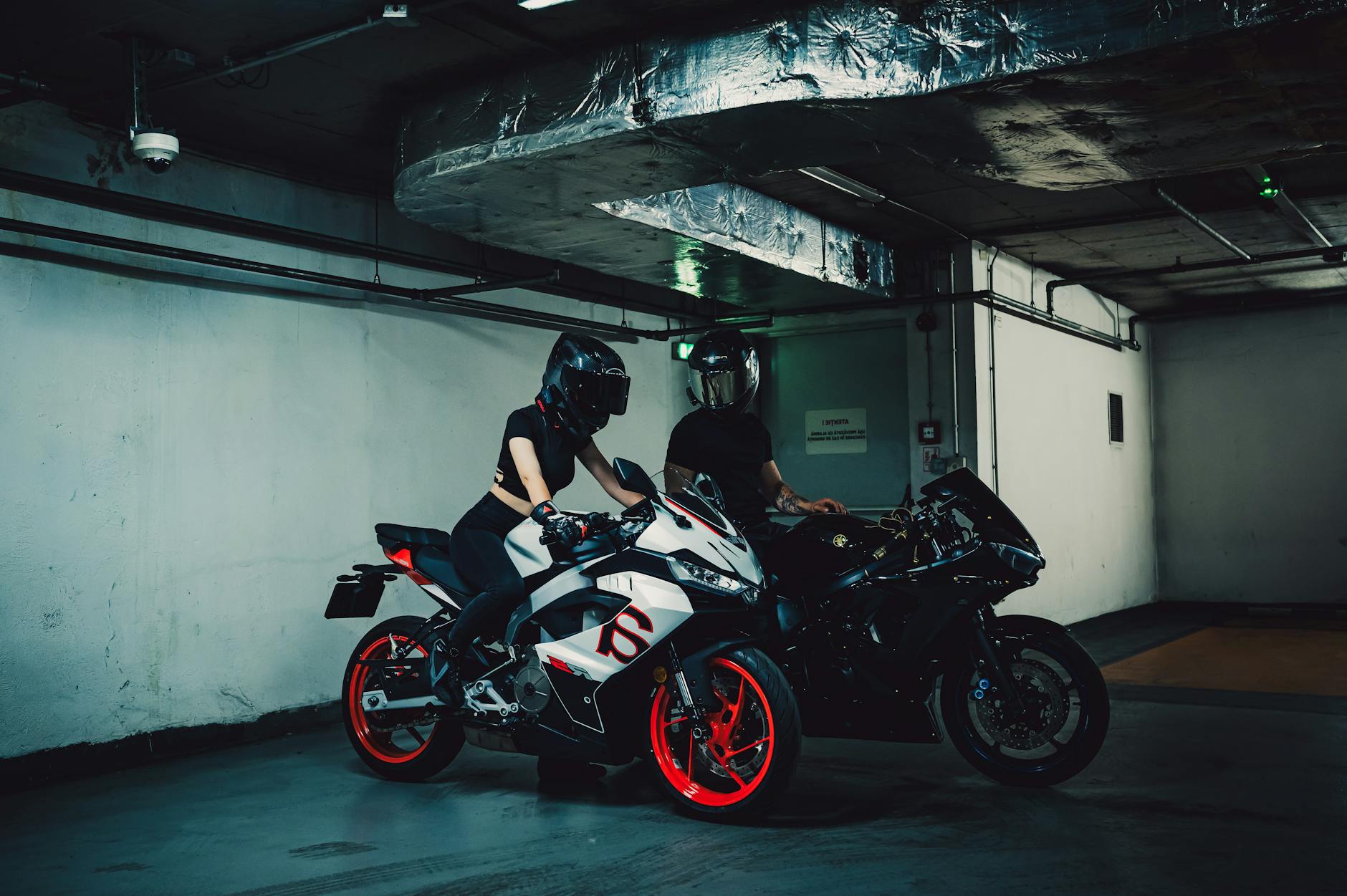 Side-by-side comparison of leather and textile motorcycle pants women's styles